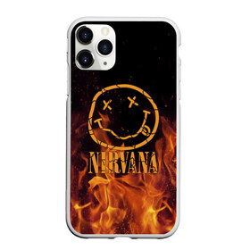 Чехол для iPhone 11 Pro матовый с принтом Nirvana в городе Новоалтайск, Силикон |  | cobain | kurt | nevermino | nirvana | альтернативный | гранж | грол | группа | дональд | кобейн | курт | музыка | надпись | нервана | нирвана | новоселич | певец | рок | смайл | смайлик | солист