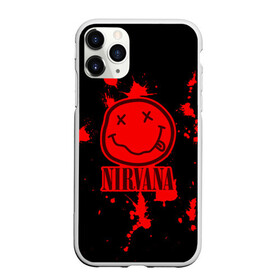 Чехол для iPhone 11 Pro Max матовый с принтом Nirvana в городе Новоалтайск, Силикон |  | cobain | kurt | nevermino | nirvana | альтернативный | гранж | грол | группа | дональд | кобейн | курт | музыка | надпись | нервана | нирвана | новоселич | певец | рок | смайл | смайлик | солист