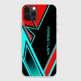 Чехол для iPhone 12 Pro Max с принтом Wrestler в городе Новоалтайск, Силикон |  | борец | борьба | геомертия | полосы | яркий