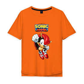 Мужская футболка хлопок Oversize с принтом Sonic Mania в городе Новоалтайск, 100% хлопок | свободный крой, круглый ворот, “спинка” длиннее передней части | hedgehog | knuckles | sega | sonic | super | tails | ёжик | ехидна | лисенок | лисица | наклз | сега | соник | супер | суперёжик | тэилз | тэилс