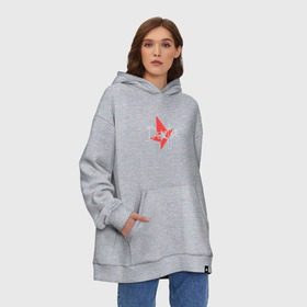 Худи SuperOversize хлопок с принтом Astralis - The Form в городе Новоалтайск, 70% хлопок, 30% полиэстер, мягкий начес внутри | карман-кенгуру, эластичная резинка на манжетах и по нижней кромке, двухслойный капюшон
 | astralis | counter strike | cs go