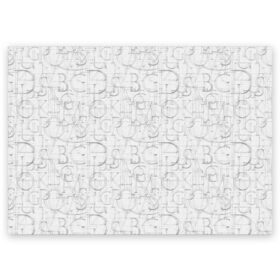 Поздравительная открытка с принтом Davinci в городе Новоалтайск, 100% бумага | плотность бумаги 280 г/м2, матовая, на обратной стороне линовка и место для марки
 | Тематика изображения на принте: davinci | буквы | надписи