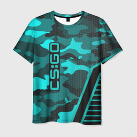 Мужская футболка 3D с принтом CS:GO в городе Новоалтайск, 100% полиэфир | прямой крой, круглый вырез горловины, длина до линии бедер | counter | cs | cs go | cs:go | csgo | go | strike | контер страйк | контра | кс го | ксго | спецназ | террористы