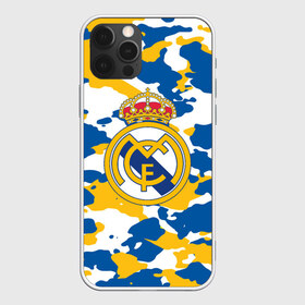 Чехол для iPhone 12 Pro Max с принтом Real Madrid в городе Новоалтайск, Силикон |  | Тематика изображения на принте: football | logo | real madrid | spain | sport | арт | испания | камуфляж | лига | лого | милитари | реал | спорт | текстура | фк | футбол | футбольный клуб | эмблема