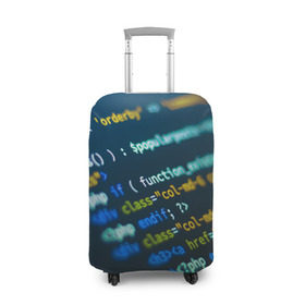 Чехол для чемодана 3D с принтом Programming collection в городе Новоалтайск, 86% полиэфир, 14% спандекс | двустороннее нанесение принта, прорези для ручек и колес | c++ | html | php | код | компьютеры | программист | технологии | хакер | цифры