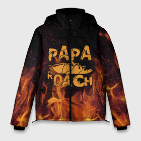 Мужская зимняя куртка 3D с принтом Papa Roach в городе Новоалтайск, верх — 100% полиэстер; подкладка — 100% полиэстер; утеплитель — 100% полиэстер | длина ниже бедра, свободный силуэт Оверсайз. Есть воротник-стойка, отстегивающийся капюшон и ветрозащитная планка. 

Боковые карманы с листочкой на кнопках и внутренний карман на молнии. | papa roach | roach | папа роач | папароач | папароч | роач | роч