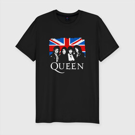 Мужская футболка хлопок Slim с принтом Группа Queen в городе Новоалтайск, 92% хлопок, 8% лайкра | приталенный силуэт, круглый вырез ворота, длина до линии бедра, короткий рукав | paul rodgers | queen | quen | брайан мэй | глэм | группа | джон дикон | квин | королева | куин | меркури | меркьюри | мэркури | поп | роджер тейлор | рок | фредди | фреди | хард | хардрок