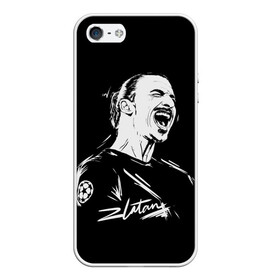 Чехол для iPhone 5/5S матовый с принтом Zlatan Ibrahimovic в городе Новоалтайск, Силикон | Область печати: задняя сторона чехла, без боковых панелей | Тематика изображения на принте: football | златан ибрагимович | игрок | сборная швеции | футбол | футболист