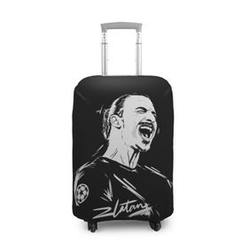 Чехол для чемодана 3D с принтом Zlatan Ibrahimovic в городе Новоалтайск, 86% полиэфир, 14% спандекс | двустороннее нанесение принта, прорези для ручек и колес | football | златан ибрагимович | игрок | сборная швеции | футбол | футболист