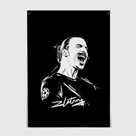 Постер с принтом Zlatan Ibrahimovic в городе Новоалтайск, 100% бумага
 | бумага, плотность 150 мг. Матовая, но за счет высокого коэффициента гладкости имеет небольшой блеск и дает на свету блики, но в отличии от глянцевой бумаги не покрыта лаком | football | златан ибрагимович | игрок | сборная швеции | футбол | футболист