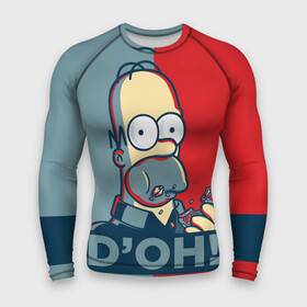 Мужской рашгард 3D с принтом Homer Simpson (DOH) в городе Новоалтайск,  |  | bart | doh | homer | homer simpson | hope | hope poster | lisa | march | poster | simpsons | барт. лиза | гомер | мардж | мегги | пончик | пончик и гомер | симпсоны