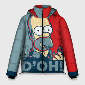 Мужская зимняя куртка 3D с принтом Homer Simpson (DOH!) в городе Новоалтайск, верх — 100% полиэстер; подкладка — 100% полиэстер; утеплитель — 100% полиэстер | длина ниже бедра, свободный силуэт Оверсайз. Есть воротник-стойка, отстегивающийся капюшон и ветрозащитная планка. 

Боковые карманы с листочкой на кнопках и внутренний карман на молнии. | Тематика изображения на принте: bart | doh | homer | homer simpson | hope | hope poster | lisa | march | poster | simpsons | барт. лиза | гомер | мардж | мегги | пончик | пончик и гомер | симпсоны