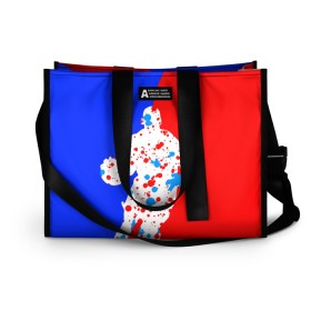 Сумка-шоппер 3D с принтом Форма баскетболиста в городе Новоалтайск, 100% полиэстер | застегивается на металлическую кнопку; внутренний карман застегивается на молнию. Стенки укреплены специальным мягким материалом, чтобы защитить содержимое от несильных ударов
 | nba | sport | баскетбалист | мяч | спорт | спортзал | спортивки | спортивная форма | спортивные игры | форма