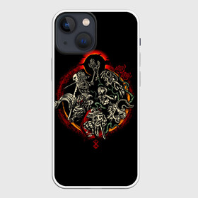 Чехол для iPhone 13 mini с принтом БЕРСЕРК. Иллюстрация в городе Новоалтайск,  |  | берсерк | гатс | гриффитс | доспех берсерка | каска | черный мечник