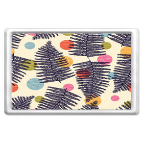 Магнит 45*70 с принтом Тропики паттерн в городе Новоалтайск, Пластик | Размер: 78*52 мм; Размер печати: 70*45 | fashion | leaf | листья | мода | море | отдых | природа | тропики