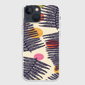 Чехол для iPhone 13 mini с принтом Тропики паттерн в городе Новоалтайск,  |  | fashion | leaf | листья | мода | море | отдых | природа | тропики