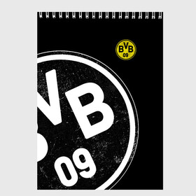 Скетчбук с принтом Borussia Dortmund Exclusive в городе Новоалтайск, 100% бумага
 | 48 листов, плотность листов — 100 г/м2, плотность картонной обложки — 250 г/м2. Листы скреплены сверху удобной пружинной спиралью | боруссия | дортмунд