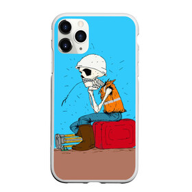 Чехол для iPhone 11 Pro Max матовый с принтом Скелетон геодезист в городе Новоалтайск, Силикон |  | Тематика изображения на принте: surveyor | геодезист | геодезия | скелет | скелетон