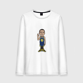 Мужской лонгслив хлопок с принтом Steph Curry в городе Новоалтайск, 100% хлопок |  | basketball | golden state warriors | nba | stephen curry | баскетбол | голден стэйт уорриорз | нба | стефен карри