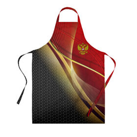 Фартук 3D с принтом RUSSIA SPORT: Red and Black в городе Новоалтайск, 100% полиэстер | общий размер — 65 х 85 см, ширина нагрудника — 26 см, горловина — 53 см, длина завязок — 54 см, общий обхват в поясе — 173 см. Принт на завязках и на горловине наносится с двух сторон, на основной части фартука — только с внешней стороны | abstract | design | geometry | hexagon | red and black | russia | sport | texture | абстракция | геометрия | герб | дизайн | патриот | патриотизм | россия | русский | соты | спорт | текстура | шестиугольники