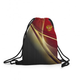 Рюкзак-мешок 3D с принтом RUSSIA SPORT: Red and Black в городе Новоалтайск, 100% полиэстер | плотность ткани — 200 г/м2, размер — 35 х 45 см; лямки — толстые шнурки, застежка на шнуровке, без карманов и подкладки | abstract | design | geometry | hexagon | red and black | russia | sport | texture | абстракция | геометрия | герб | дизайн | патриот | патриотизм | россия | русский | соты | спорт | текстура | шестиугольники
