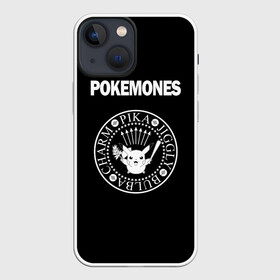 Чехол для iPhone 13 mini с принтом Pokemones в городе Новоалтайск,  |  | группа | панк | пикачу | покемоны | рамон | рамонес | рамоунз | рамоунс | рок | хард