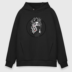 Мужское худи Oversize хлопок с принтом Scarlxrd (4) в городе Новоалтайск, френч-терри — 70% хлопок, 30% полиэстер. Мягкий теплый начес внутри —100% хлопок | боковые карманы, эластичные манжеты и нижняя кромка, капюшон на магнитной кнопке | 6 feet | heart attack | lies yxu tell | new school | rap | scarlxrd | реп