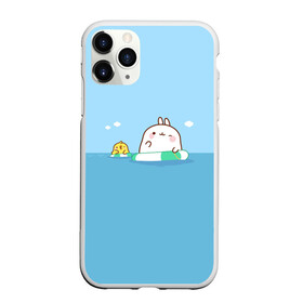 Чехол для iPhone 11 Pro матовый с принтом Molang Море в городе Новоалтайск, Силикон |  | kawaii | аниме | зайчик | зая | заяц | каваи | мимими | моланг | море | отпуск