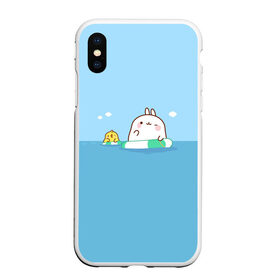 Чехол для iPhone XS Max матовый с принтом Molang Море в городе Новоалтайск, Силикон | Область печати: задняя сторона чехла, без боковых панелей | Тематика изображения на принте: kawaii | аниме | зайчик | зая | заяц | каваи | мимими | моланг | море | отпуск