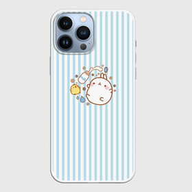 Чехол для iPhone 13 Pro Max с принтом Molang Детский в городе Новоалтайск,  |  | Тематика изображения на принте: kawaii | аниме | дети | зайчик | зая | заяц | каваи | мимими | моланг | молоко
