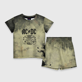 Детский костюм с шортами 3D с принтом AC DC в городе Новоалтайск,  |  | ac dc | acdc | acdc ас дс | австралийская | ангус янг | асдс | блюз | группа | крис слэйд | метал | молния | музыка | музыканты | певцы | рок | рок н ролл | стиви янг | хард | хардрок | эксл роуз