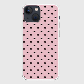 Чехол для iPhone 13 mini с принтом Черные котята в городе Новоалтайск,  |  | кот | коты | кошки | паттерн