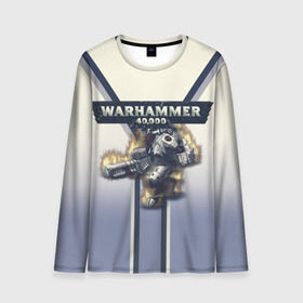 Мужской лонгслив 3D с принтом Warhammer 40000: Tau Empire в городе Новоалтайск, 100% полиэстер | длинные рукава, круглый вырез горловины, полуприлегающий силуэт | 40000 | game | rts | tau | warhammer | warhammer40000 | вархаммер | игры | тау