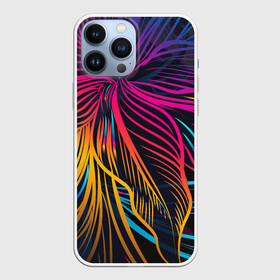 Чехол для iPhone 13 Pro Max с принтом Floral Design 3 в городе Новоалтайск,  |  | абстракция | арт | линии | орнамент | рисунок | темный | узор