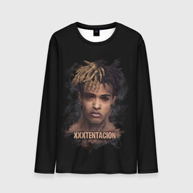 Мужской лонгслив 3D с принтом XXXTentacion / Jahseh Onfroy в городе Новоалтайск, 100% полиэстер | длинные рукава, круглый вырез горловины, полуприлегающий силуэт | freex | tentacion | xxx | xxxtentacion | тентаньсьен | тентасьён | тентасьон