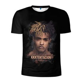 Мужская футболка 3D спортивная с принтом XXXTentacion / Jahseh Onfroy в городе Новоалтайск, 100% полиэстер с улучшенными характеристиками | приталенный силуэт, круглая горловина, широкие плечи, сужается к линии бедра | freex | tentacion | xxx | xxxtentacion | тентаньсьен | тентасьён | тентасьон