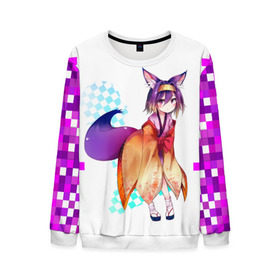 Мужской свитшот 3D с принтом No Game No Life в городе Новоалтайск, 100% полиэстер с мягким внутренним слоем | круглый вырез горловины, мягкая резинка на манжетах и поясе, свободная посадка по фигуре | anime | manga | no game no life | аниме | без игры жизни нет | манга