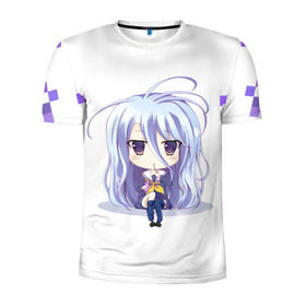 Мужская футболка 3D спортивная с принтом No Game No Life в городе Новоалтайск, 100% полиэстер с улучшенными характеристиками | приталенный силуэт, круглая горловина, широкие плечи, сужается к линии бедра | anime | manga | no game no life | аниме | без игры жизни нет | манга