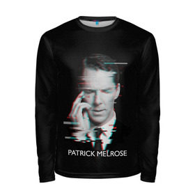 Мужской лонгслив 3D с принтом Patrick Melrose в городе Новоалтайск, 100% полиэстер | длинные рукава, круглый вырез горловины, полуприлегающий силуэт | benedict cumberbatch | patrick melrose | бенедикт камбербэтч | патрик мелроуз