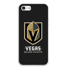 Чехол для iPhone 5/5S матовый с принтом Vegas Golden Knights в городе Новоалтайск, Силикон | Область печати: задняя сторона чехла, без боковых панелей | 