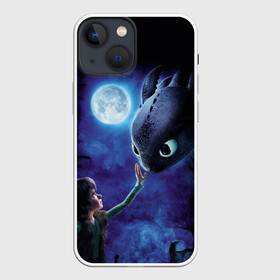 Чехол для iPhone 13 mini с принтом как приручить дракона в городе Новоалтайск,  |  | how to train your dragon | беззубик | викинги | дракон | как приручить дракона | ночная фурия