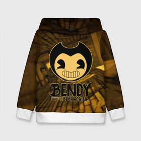 Детская толстовка 3D с принтом Bendy and the ink machine (33) в городе Новоалтайск, 100% полиэстер | двухслойный капюшон со шнурком для регулировки, мягкие манжеты на рукавах и по низу толстовки, спереди карман-кенгуру с мягким внутренним слоем | bendy | bendy and the ink machine | бенди | бенди и чернильная машина