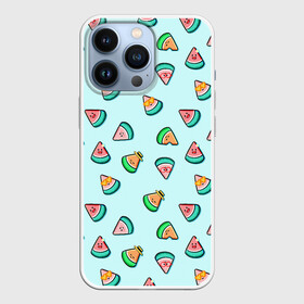 Чехол для iPhone 13 Pro с принтом Kawaii Арбузики в городе Новоалтайск,  |  | арбуз | лето | паттерн