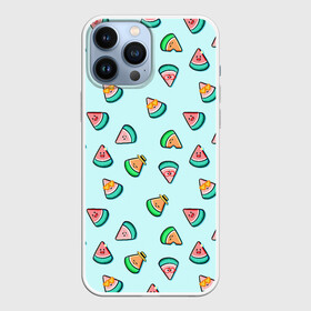 Чехол для iPhone 13 Pro Max с принтом Kawaii Арбузики в городе Новоалтайск,  |  | арбуз | лето | паттерн