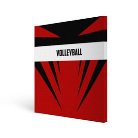 Холст квадратный с принтом Volleyball в городе Новоалтайск, 100% ПВХ |  | sport | volleyball | волейбол | спорт