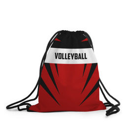 Рюкзак-мешок 3D с принтом Volleyball в городе Новоалтайск, 100% полиэстер | плотность ткани — 200 г/м2, размер — 35 х 45 см; лямки — толстые шнурки, застежка на шнуровке, без карманов и подкладки | sport | volleyball | волейбол | спорт