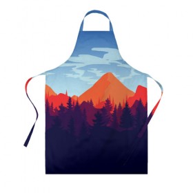 Фартук 3D с принтом Firewatch collection в городе Новоалтайск, 100% полиэстер | общий размер — 65 х 85 см, ширина нагрудника — 26 см, горловина — 53 см, длина завязок — 54 см, общий обхват в поясе — 173 см. Принт на завязках и на горловине наносится с двух сторон, на основной части фартука — только с внешней стороны | art | campo santo | firewatch | game | горы | закат | игра | лес | пейзаж | пожарный дозор | солнце | холмы