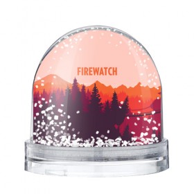 Водяной шар с принтом FIREWATCH в городе Новоалтайск, Пластик | Изображение внутри шара печатается на глянцевой фотобумаге с двух сторон | art | campo santo | firewatch | game | горы | закат | игра | лес | пейзаж | пожарный дозор | солнце | холмы
