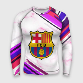 Мужской рашгард 3D с принтом Barcelona в городе Новоалтайск,  |  | football | soccer | барселона