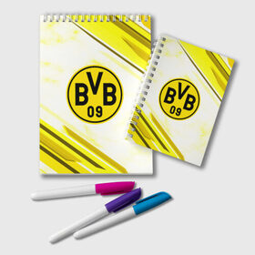 Блокнот с принтом Borussia в городе Новоалтайск, 100% бумага | 48 листов, плотность листов — 60 г/м2, плотность картонной обложки — 250 г/м2. Листы скреплены удобной пружинной спиралью. Цвет линий — светло-серый
 | Тематика изображения на принте: football | soccer | боруссия